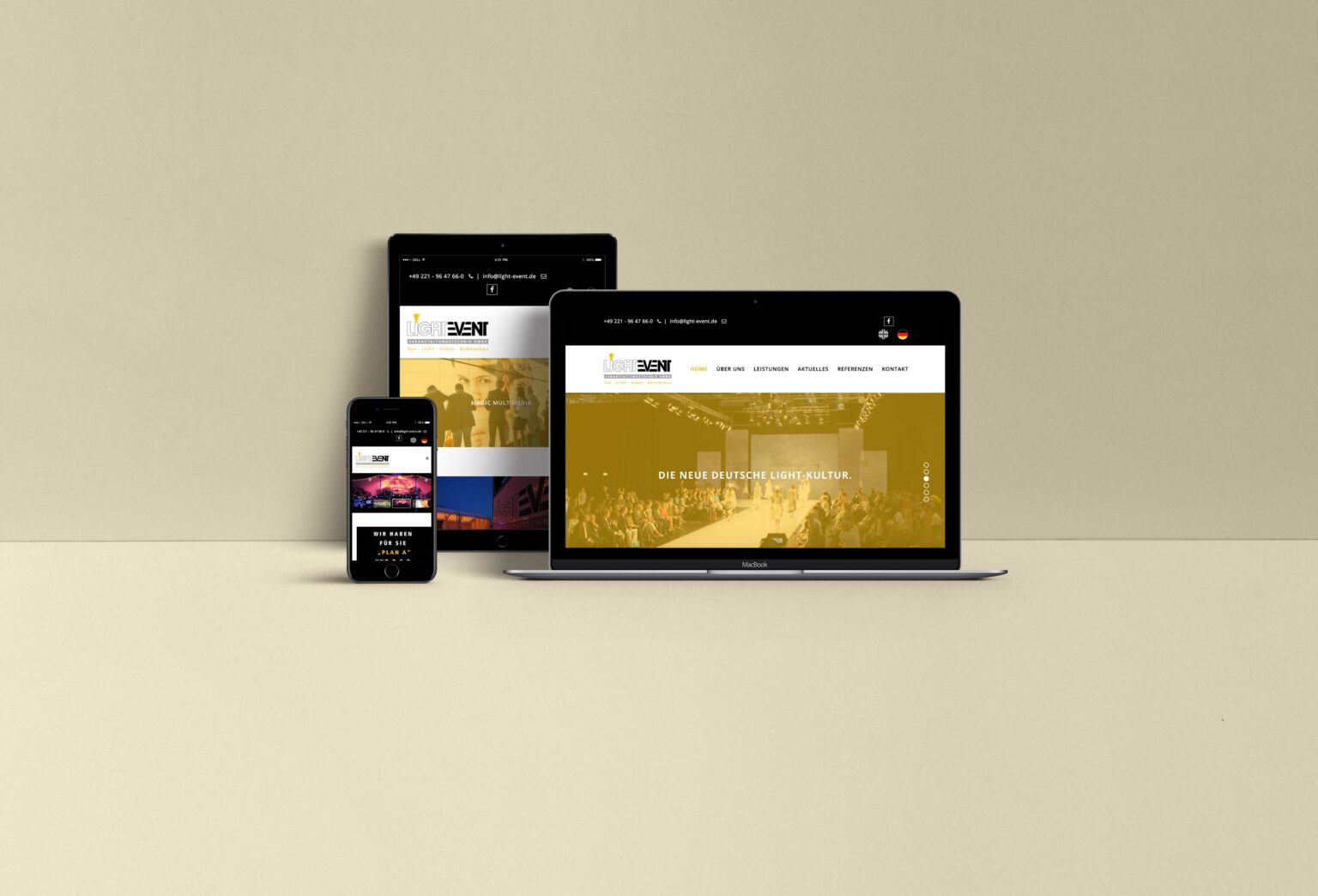light-event-responsive-mock-up